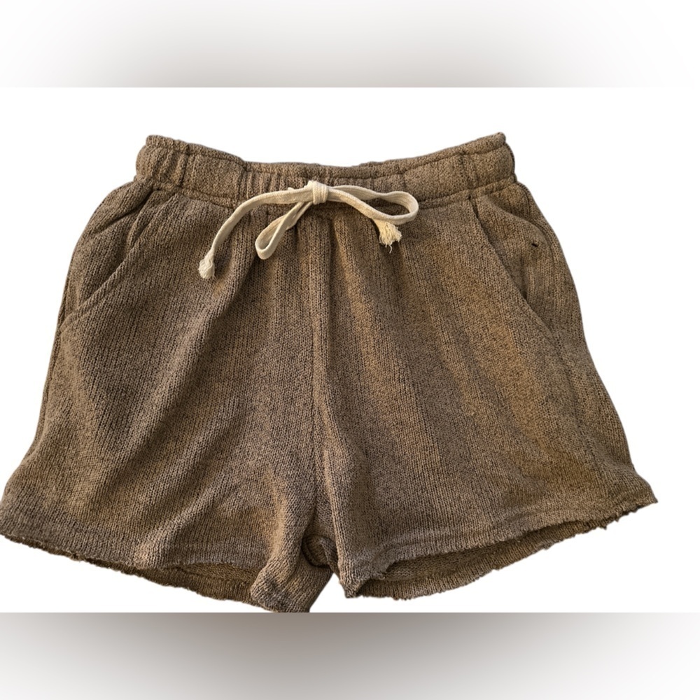 POL Brown Pull On Sweat Shorts NWOT